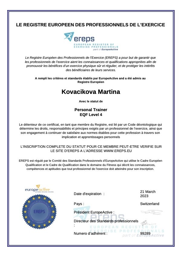 Diplome - EREPS 1